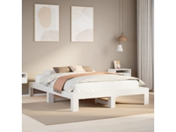Estructura De Cama Sin Colchón Madera Maciza De Pino 160x200 Cm