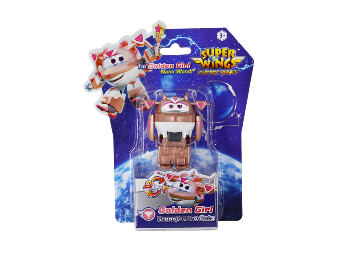 Super Wings Mini Vehículo Transformable Golden Girl Concentra