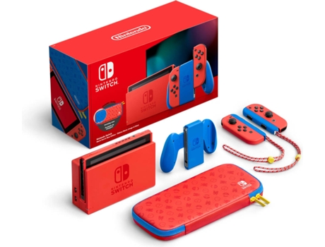 Consola Nintendo Switch V2 (Mario Red & Blue Edition - 32 GB)