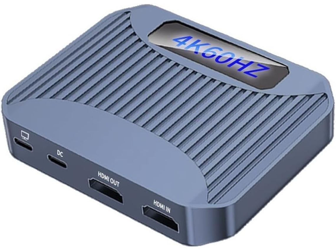 Tarjeta De Captura De Vídeo Compatible Con 4k A 60 Hz Para Streaming Y Juegos, Audio 4k Hdr, Vrr, Paso De Señal Rgb.