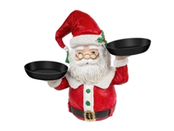 Plato navideño para guardar alimentos, decoración de resina