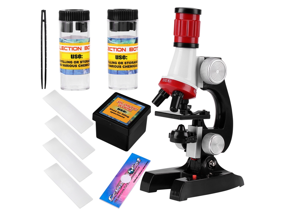 Microscopio Monocular Biológico Educativo Para Niños: Juguete Científico Para La Escuela Y El Hogar.