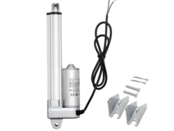 Actuador lineal Succebuy de 12 V, 152,4 mm, 3000 N, IP65, plateado, 5 mm/s, resistente al agua