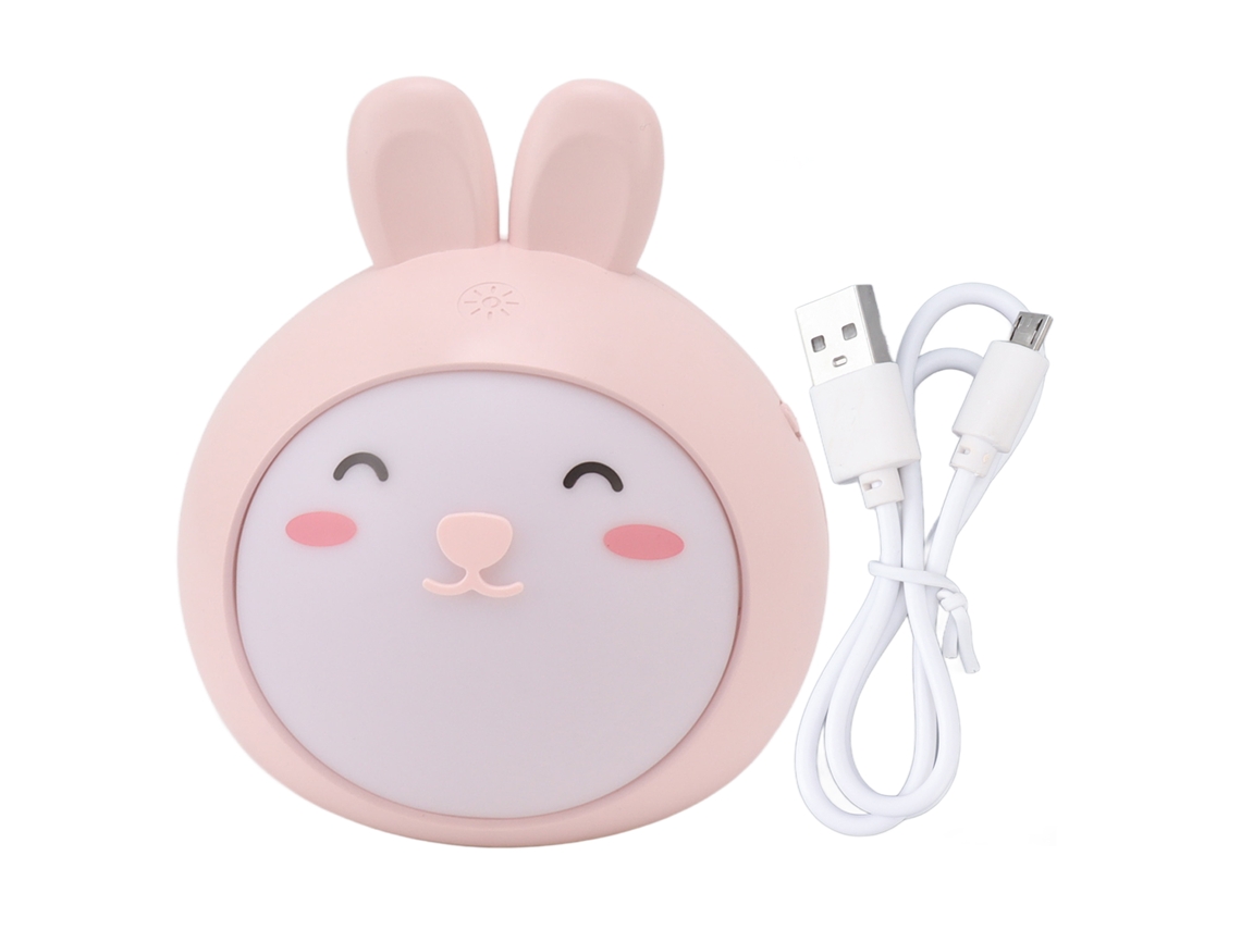 2026-lámpara De Noche Bonita De 3 Velocidades Regulable Sin Escalas Con Sensor Táctil Usb Recargable Para Mesita De Noche Rosa
