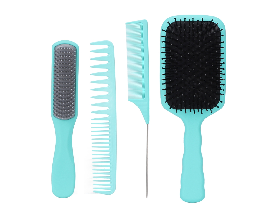 Vlrla-4pcs Cabelo Brush Comb Conjunto Para Household And Salão