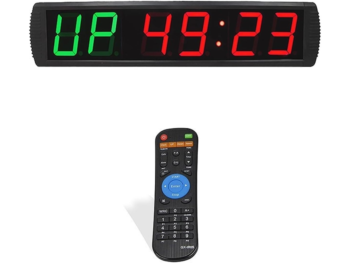 Reloj Digital Led Programable De Gran Tamaño (4 Pulgadas) Con Temporizador De Intervalos Y Cuenta Regresiva.