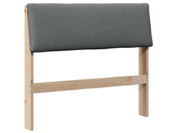 Maison Exclusive - Cabecero Tapizado Gris Oscuro 100 Cm Madera De Pino Macizo