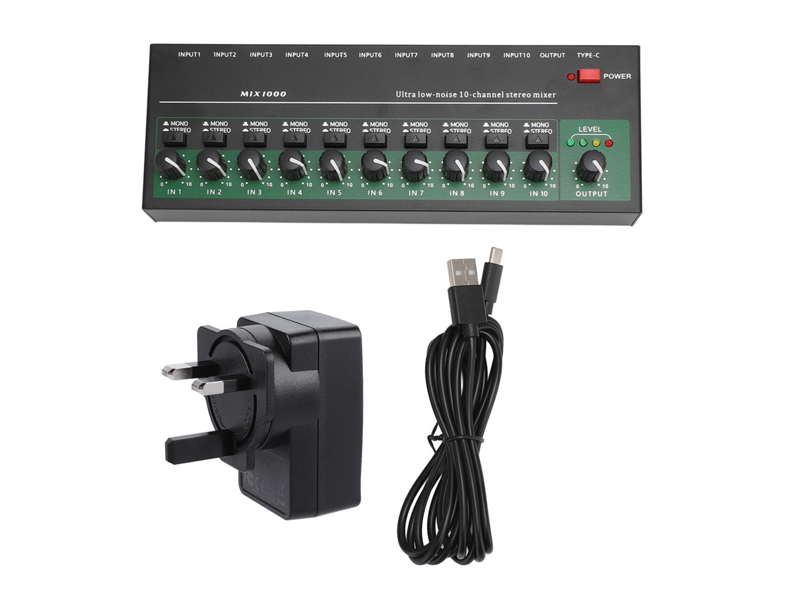 Mezclador de audio (control de volumen independiente, procesador multicanal)
