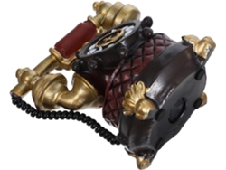 Modelo De Teléfono Antiguo De Resina Para Decoración Del Hogar, Accesorio De Juguete Antiguo