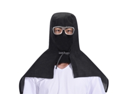 Gorro De Exterior Totalmente Cerrado Con Gafas Protectoras, A Prueba De Polvo Y Viento, Transpirable Y De Tejido Cómodo.