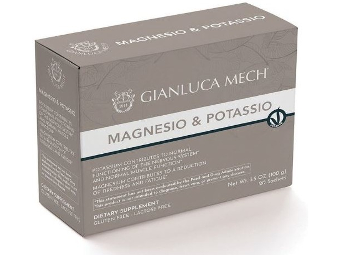 Suplemento Alimentar GIANLUCA MECH Magnesio Y Potasio 20 Sobres)