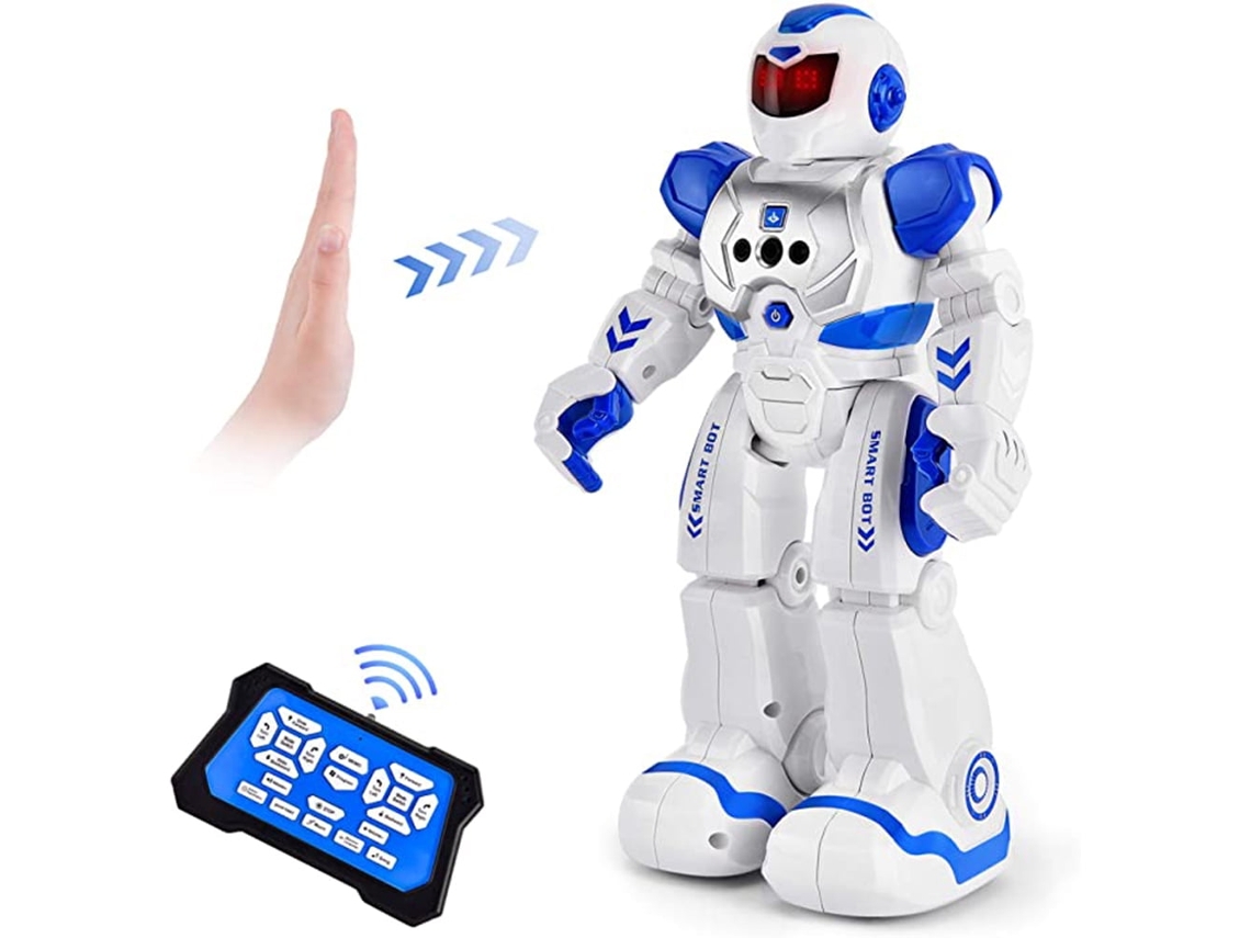 Robot De Control Remoto Que Canta Y Baila Programable Con Gesto Infrarrojo Edad 3 -8 Azul Gertiz