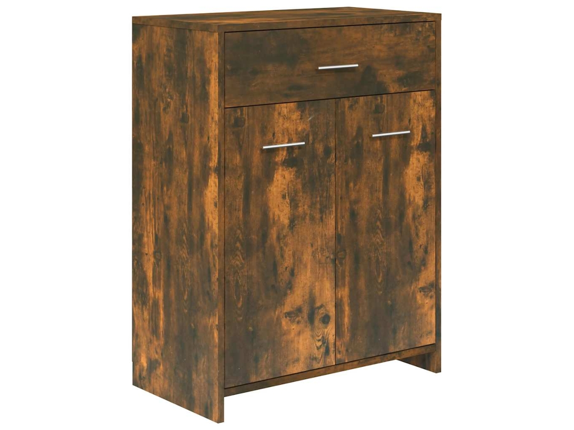 Mueble de baño en madera de roble ahumado MAISON EXCLUSIVE 60x33x80 cm