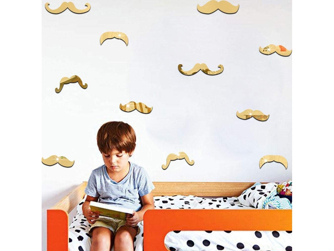 Adhesivos decorativos para paredes de dormitorios y salas de estar - Barba Dorada