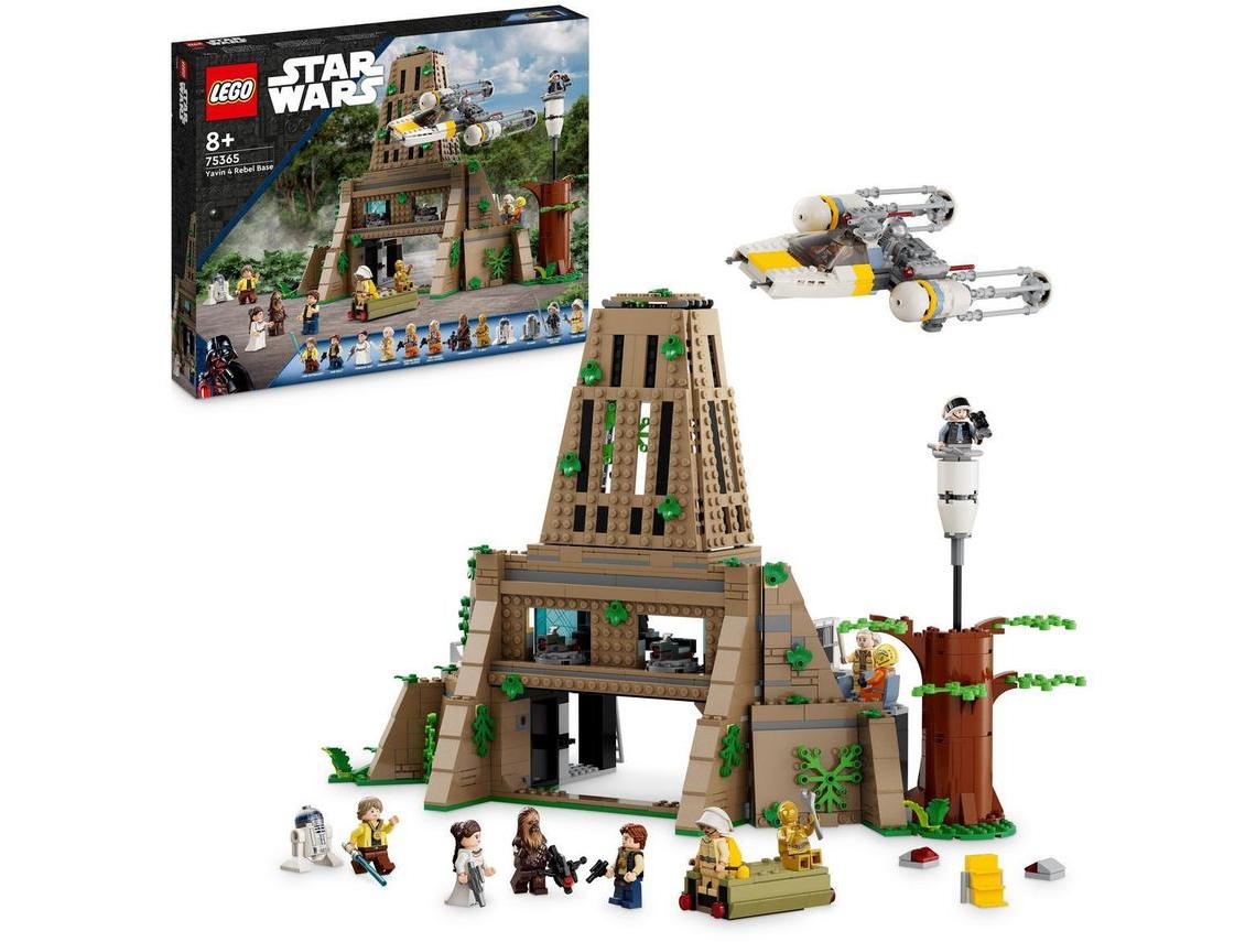 LEGO Star Wars: Base Rebelde de Yavin 4 – Brinquedo de construção para os fãs de Star Wars: (1067 peças)