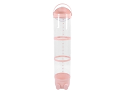 Tubo De Armazenamento Para Animais De Pelúcia Transparente Com Luz Capacidade Grande Organizador De Brinquedos Infantil 130cm Roseate