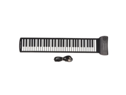 Piano Enrollable Portátil De 61 Teclas Con Sonido Envolvente Estéreo 4d, Teclado Enrollable Para Todas Las Edades Pm61