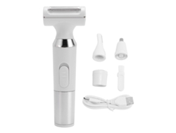 Depiladora Para Mujer 4 En 1 Recargable Impermeable Con Pantalla Lcd Depilador Inalámbrico Para Nariz Cejas Pelo Púbico