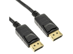 Cable Displayport 1080p Full Hd Para Transmisión De Audio Y Vídeo Digital, 1 Metro, Negro*