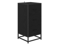 Maison Exclusive - Aparador Roble Negro 35.5 X 35 X 76 Cm