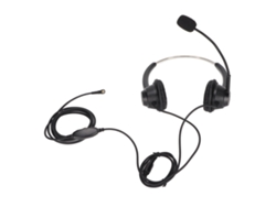 Auriculares Telefónicos Binaurales Con Micrófono, Reducción De Ruido Y Conector De 2,5 Mm Para Uso En Oficinas O Centros De Llamadas.