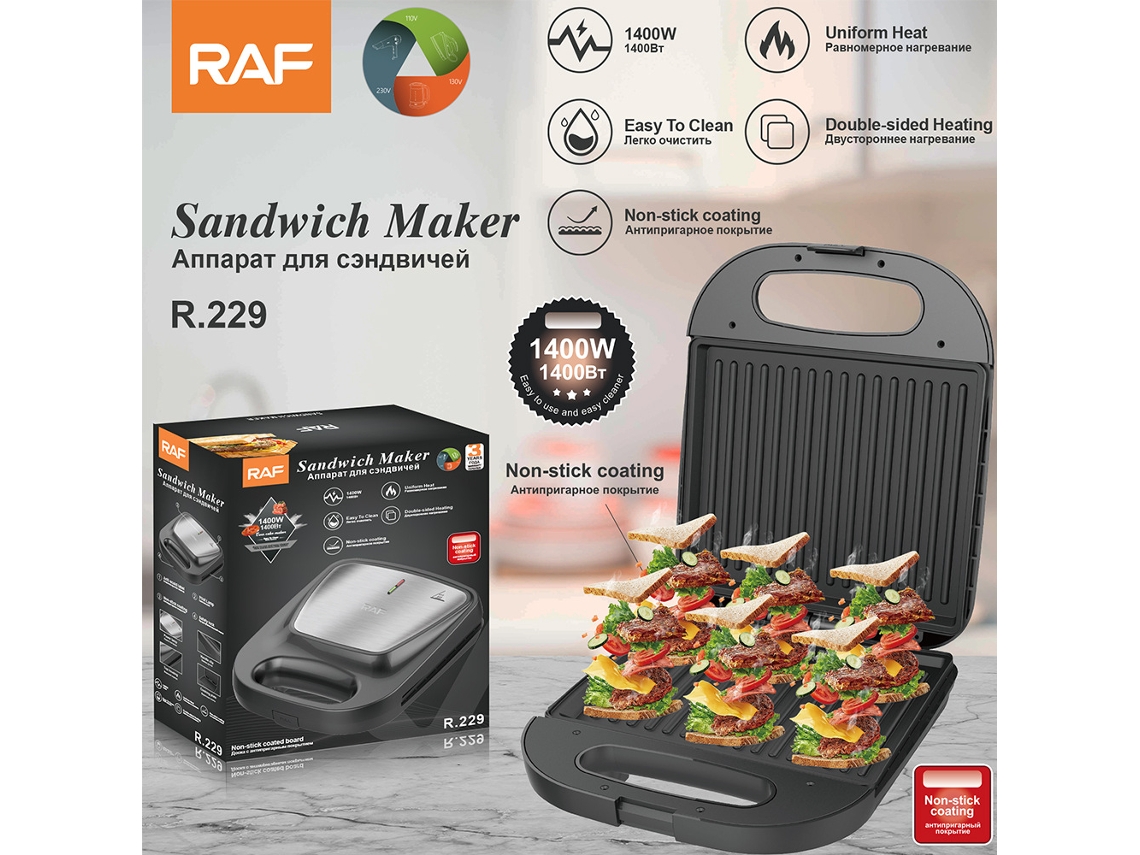 Sandwichera Multifuncional, Máquina De Desayuno Ligera Para El Hogar, Plancha Eléctrica, Tostada, Prensa De Pan
