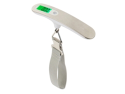 Báscula Digital De Mano Para Equipaje (blanca), 50 Kg/110 Lb, Electrónica, Con Pantalla Lcd, Precisión De 10 G.