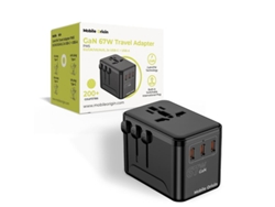 Cargador De Viaje Mobile Origin Pw5 Gan 67w Con 3 Usb-c Y 1 Usb-a