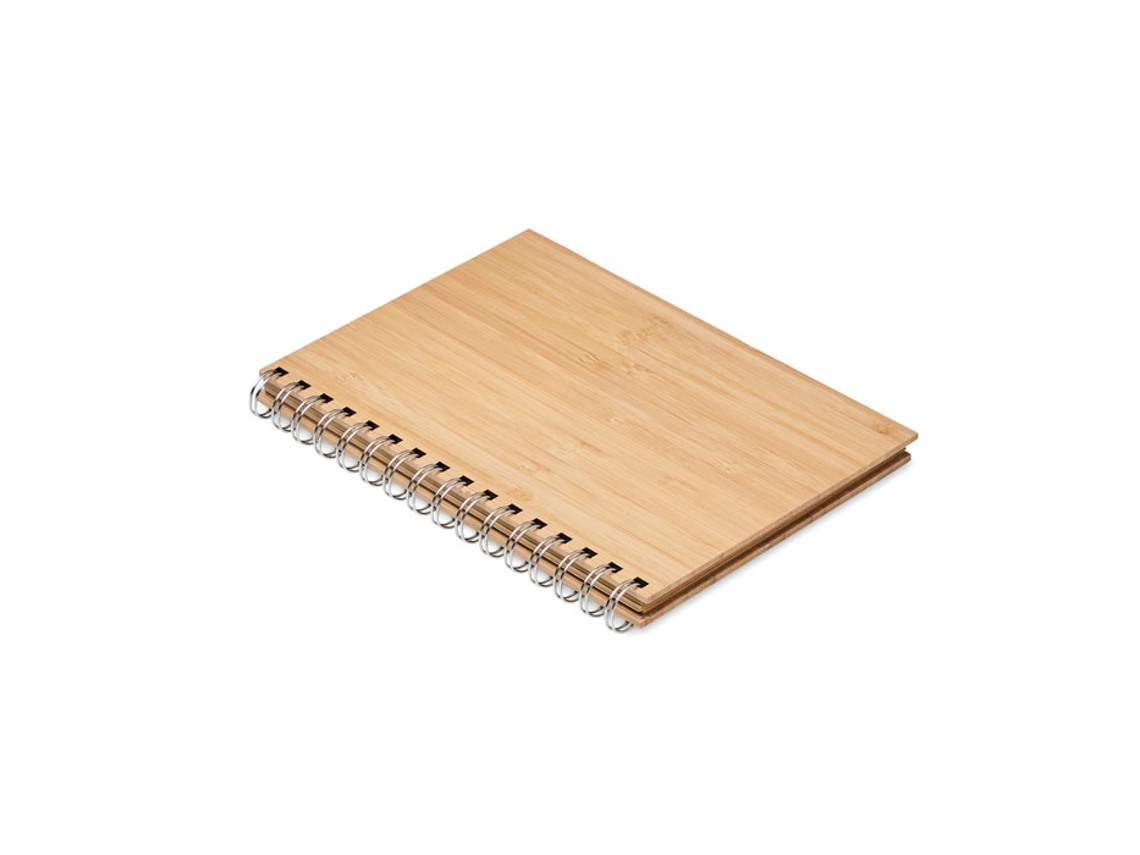 Libreta A5 De Bambú Anillas
