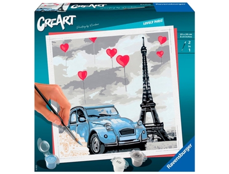 Juego Creativo RAVENSBURGER Creart Serie Trend Cuadrados-Paris (Edad Mínima Recomendada: 12 años)