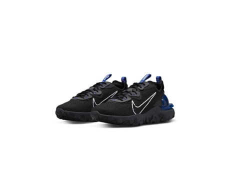 Zapatillas de Hombre NIKE React Vision Tecido Negro (45.5)