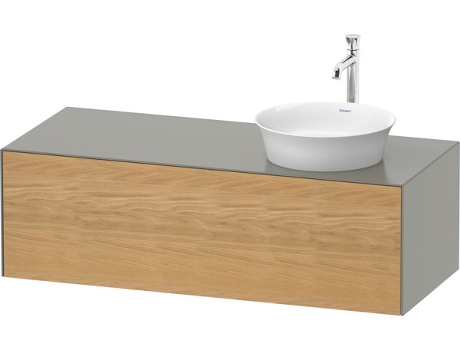 DURAVIT Tulip blanco, mueble de pared, ancho 1300 x fondo 550mm, con 1x extraíble, con tecnología tip-on, WT4977R