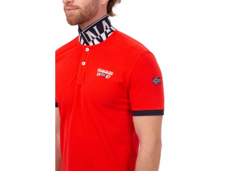 Polo de Hombre NAPAPIJRI Algodón Rojo (3XL)