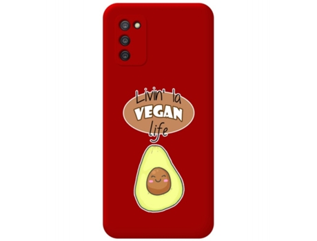 Carcasa Samsung Galaxy A03s TUMUNDOSMARTPHONE Silicona Líquida Dibujos Rojo