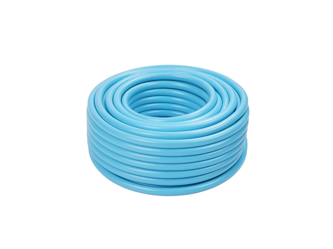 Mangueira De Jardim Relaxdays, 70 M, Universal 1/2'', Resistente A Uv E Intempéries, Mangueira Têxtil Pp, Azul-claro