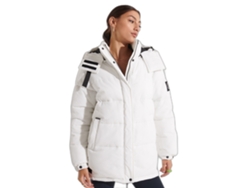 Abrigo SUPERDRY Poliéster Mujer (38 - Blanco)
