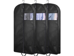 Bolsas Eifson para trajes (60 piezas, para guardar en el armario y viajar) (paquete de 3, negras)