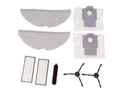 Kits De Accesorios Para Roborock G20: Cepillo Autolimpiante, Paño, Bolsa Para El Polvo, Filtro, Cepillo Lateral Negro.