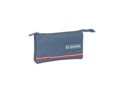 Estuche triple El Ganso Basics azul 22x12x3cm Safta