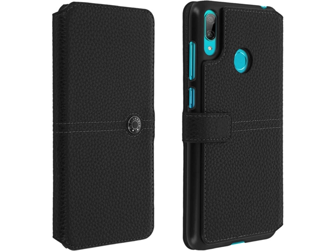 Funda Huawei Y7 2019 FACONNABLE Wallet Negro