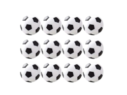 Omni-12 Acessórios de Reposição para Bolas de Futebol de Mesa Mini Jogo para Crianças Tamanho Padrão Material Resina Sintética 3,1*3,1*3,1 cm Preto