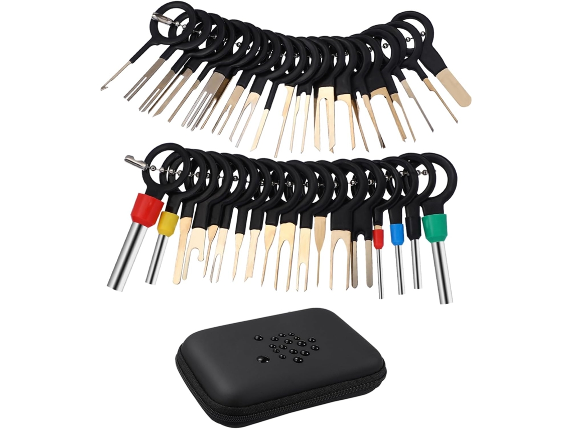 Kit Extractor De Conectores Para Automóviles De 76 Piezas, Herramientas Para Extraer Pines, Juego Para Desmontar Arneses De Cableado