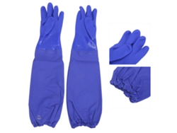 Guantes Resistentes A Químicos Recubiertos De Pvc Con Manga Larga Antideslizantes Y Antidesgaste Talla Xl