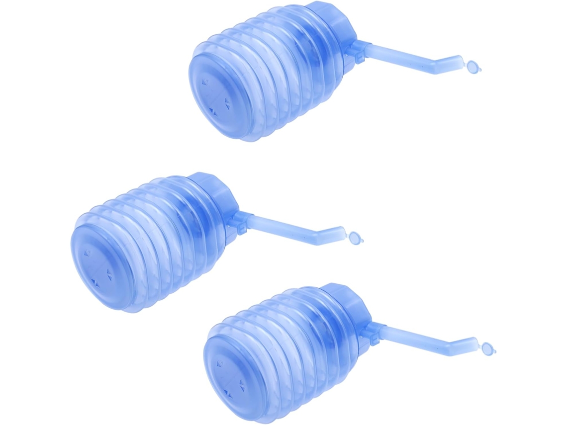 Juego de 3 bombas de agua manuales portátiles para el hogar, la escuela y otras actividades. Gokoco