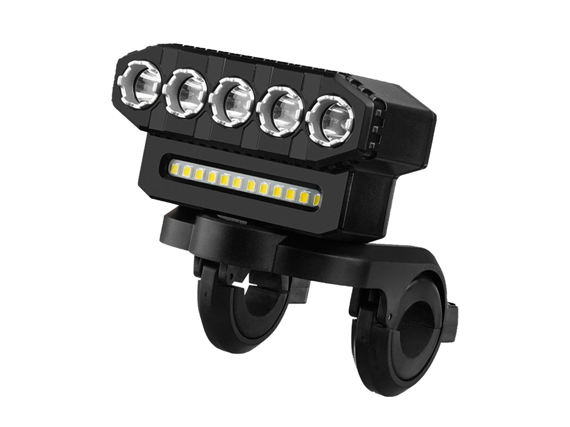 Juego de luces LED para bicicleta superbrillantes, resistentes al agua, con faro de liberación rápida recargable por USB, color negro, Jytgalx