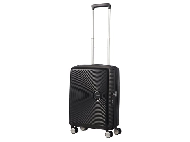Maleta de Cabina AMERICAN TOURISTER Soundbox Negro (55 x 40 x 20-23 cm - 41 L)