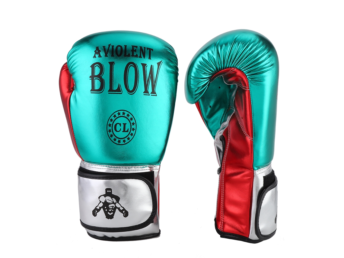 Guantes De Boxeo Unisex De Pu Para Entrenamiento De Sparring Sanda, Diseño Shake-sand Con Cierre De Velcro Ancho Y Ventilación.