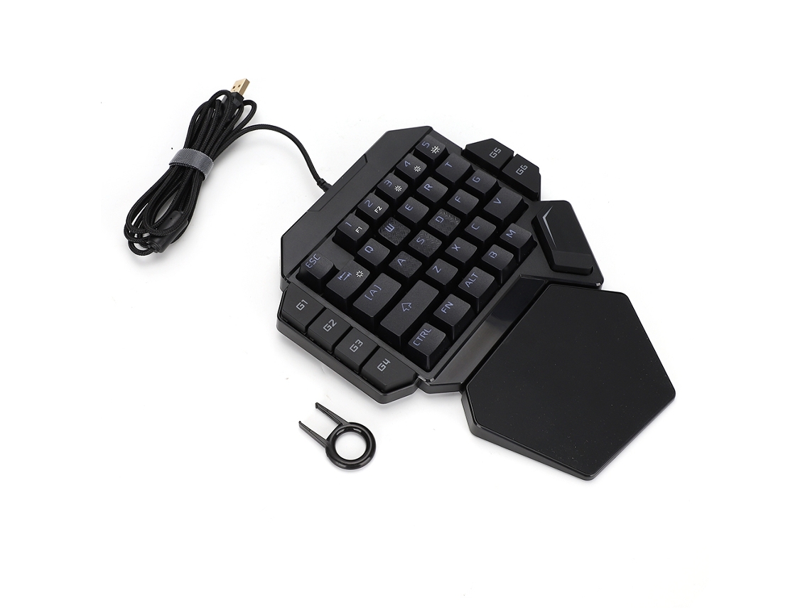 Teclado Mecánico Rgb De Una Mano Con Función De Definición De Macros Para Juegos