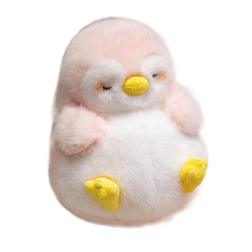 (rosa - 21 Cm) Divertido Pingüino Durmiendo, Peluche Suave De Pingüino De Dibujos Animados De Ensueño
