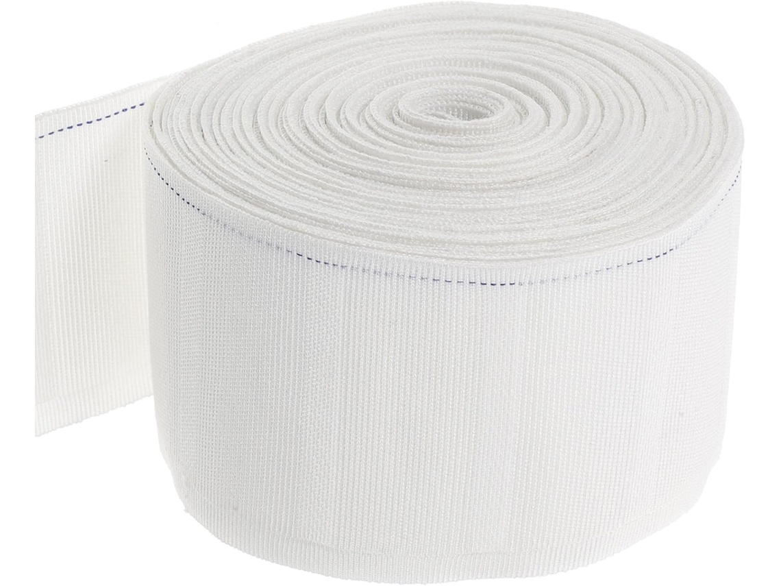 Soporte Para Cinta De Cortina De Algodón Blanco, Tira De Pellizco Gruesa Y